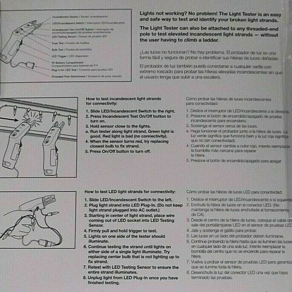 Holiday Living Holiday Light Tester For Led And Incandescent Lights